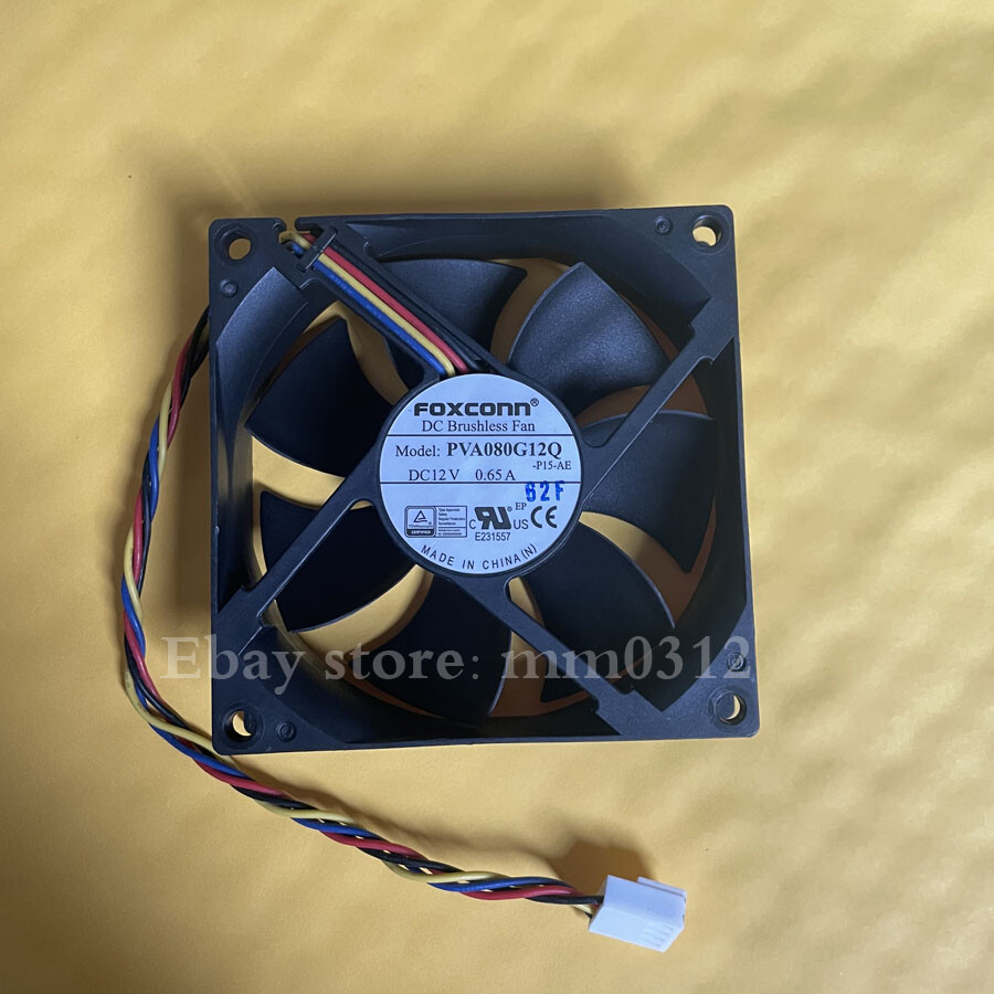 1PCS FOXCONN PVA080G12Q 8025 DC12V 0.65A 80*80*25MM 4-Pin Cooling Fan