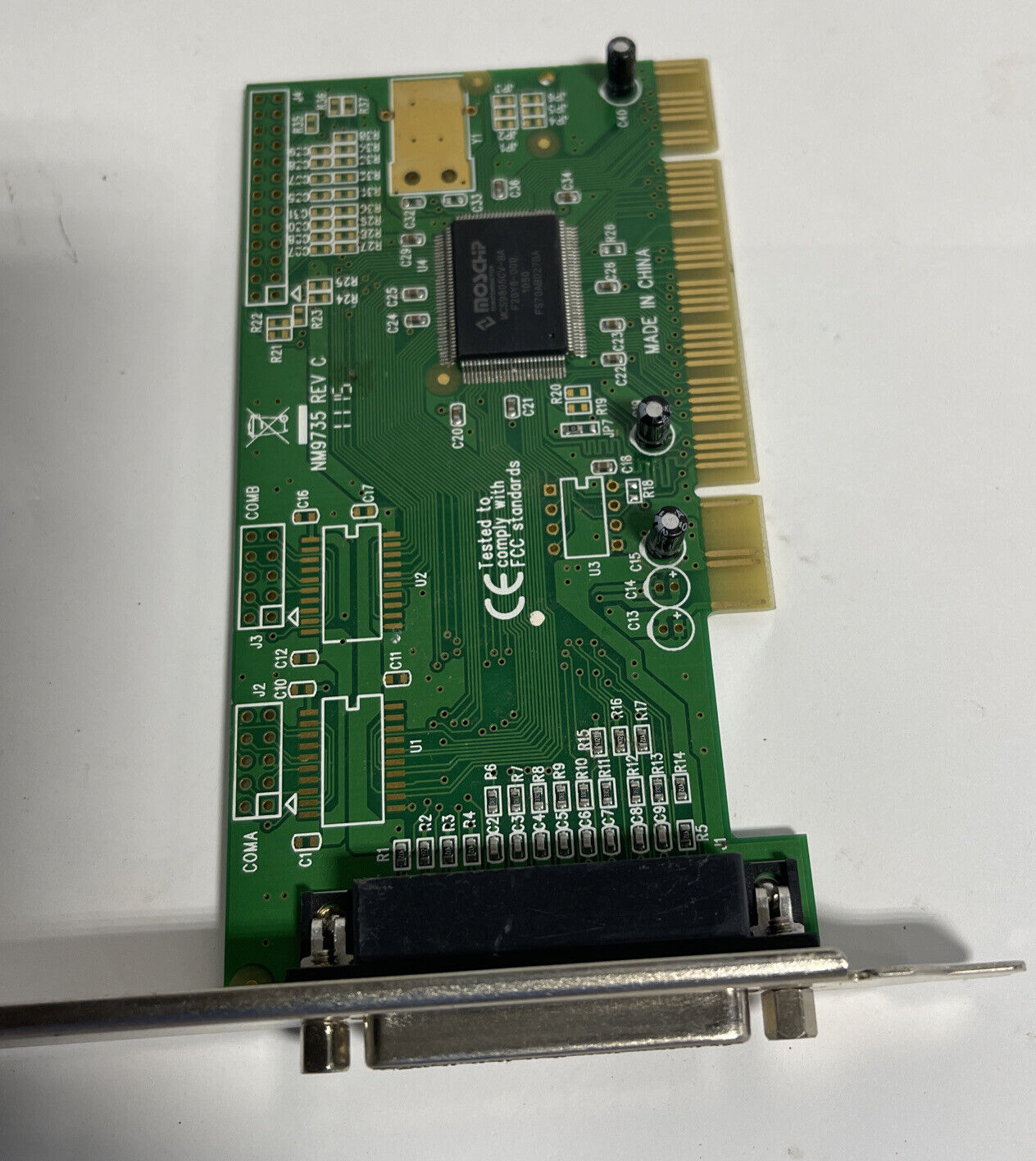 Moschip MCS9805CV PCI DB25 IEEE-1284 Parallel Printer Adapter Card N0XJ4 DVDN2