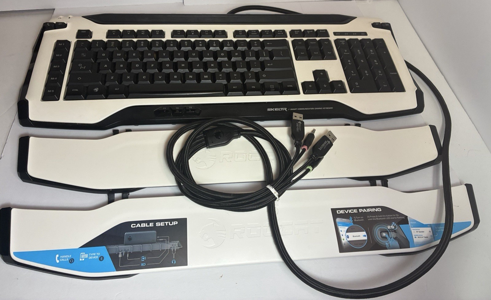 ROCCAT SKELTR- RGB Gaming Keyboard (Dual USB+Bluetooth),Black(NEW) ROC-12-231-BK