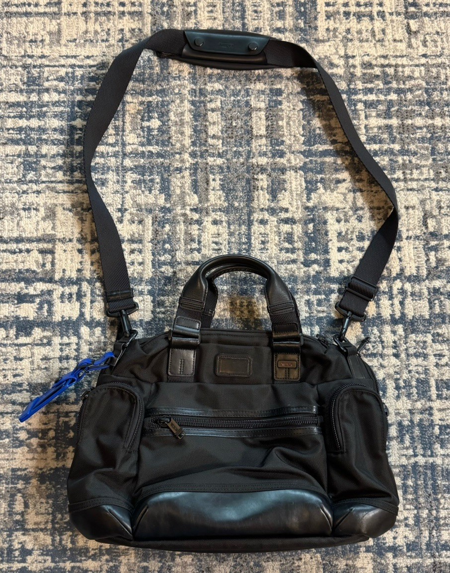 Tumi Alpha Bravo Brooks Slim Brief Nylon Black Model #2226191D2U Retail $345