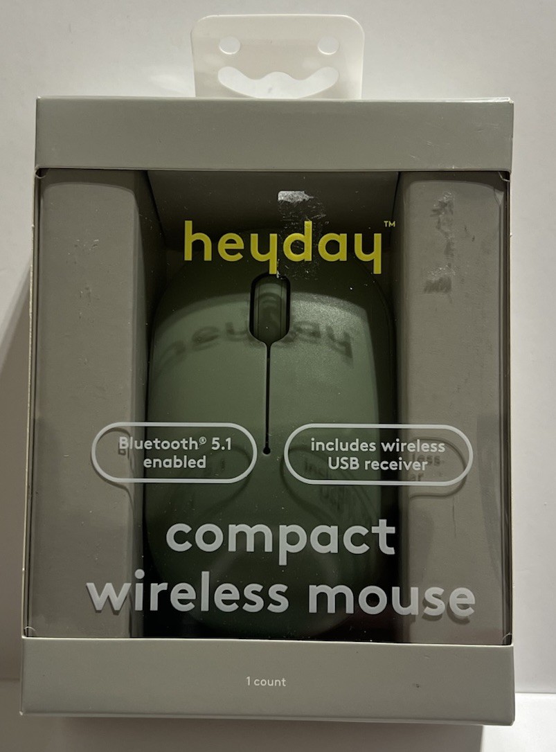 Heyday Compact Wireless Mouse Bluetooth USB-A Jade