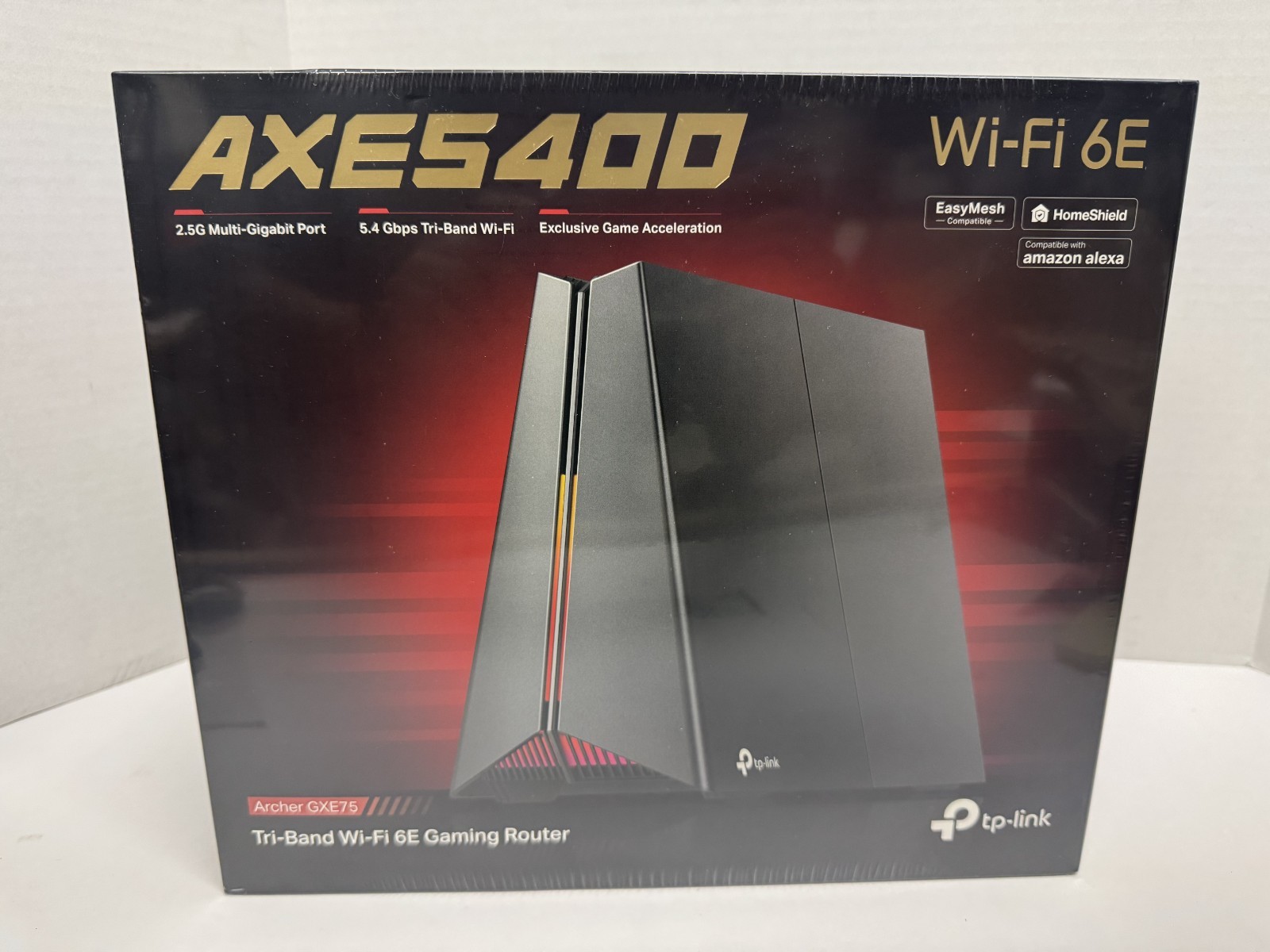 TP-Link Archer GXE75 Wi-Fi 6E AXE5400 Tri-Band Gaming Router USB 3.0 EasyMesh