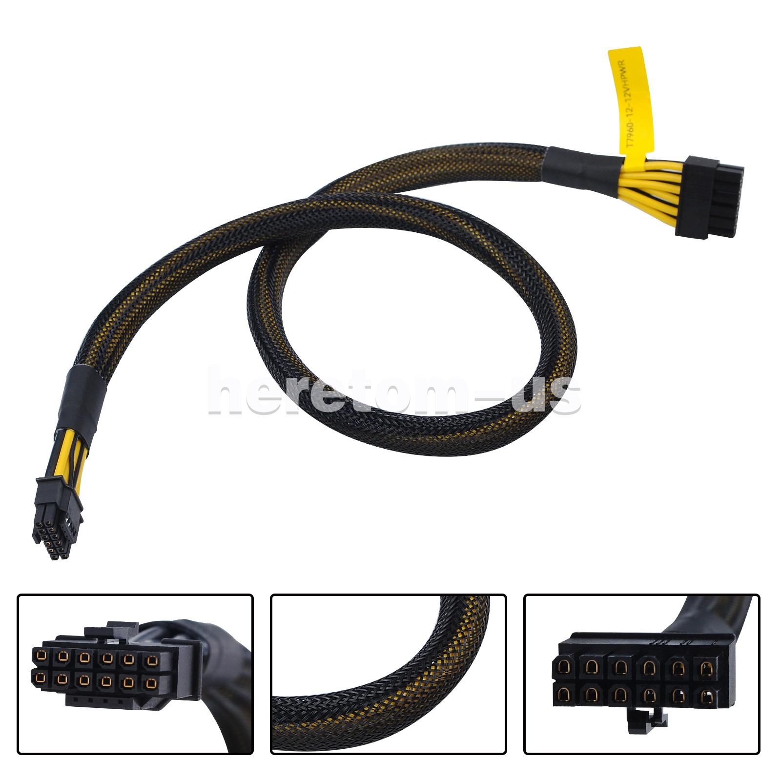 12Pin to 16P 12VHPW/6+8P/8+8P/8P GPU Power Cable For DELL T7960 /To RTX4090/K80