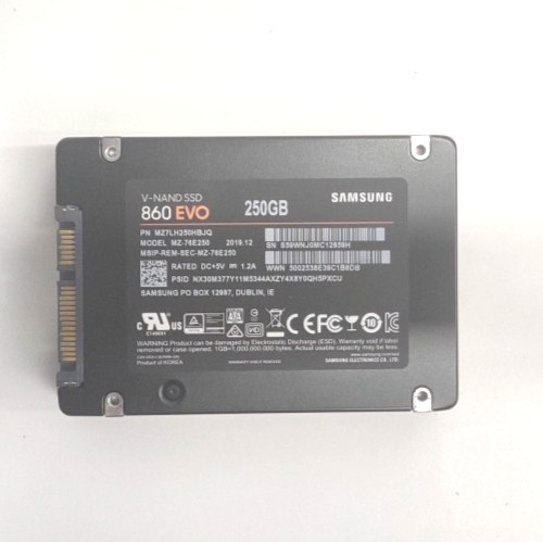 Lot of 3 Samsung V-NAND 860 EVO 250GB Internal SSD 2.5" SATA MZ-76E250 TH594