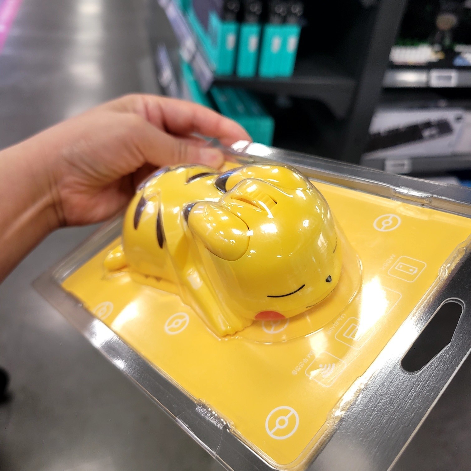Pokemon Pikachu Sleeping Wireless Mouse Bluetooth USB Receiver 1200DPI New
