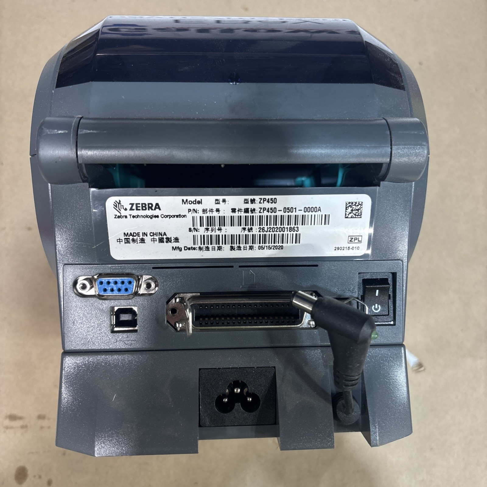 Zebra ZP450 Thermal Label Printer ZP450-0501-0000A