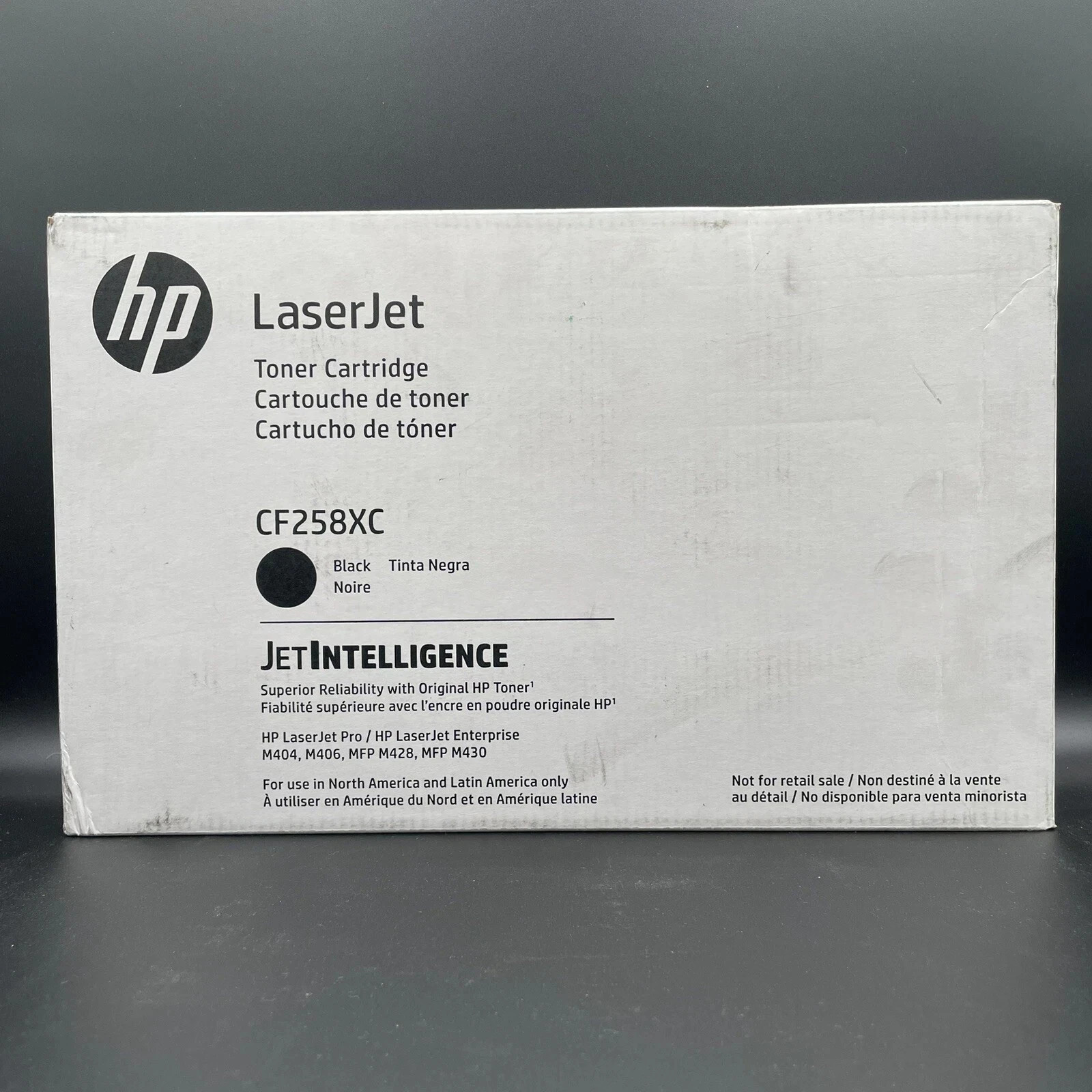 HP 58X (CF258XC)  Black High Yield Toner Cartridge, LaserJet Pro M428  Sealed