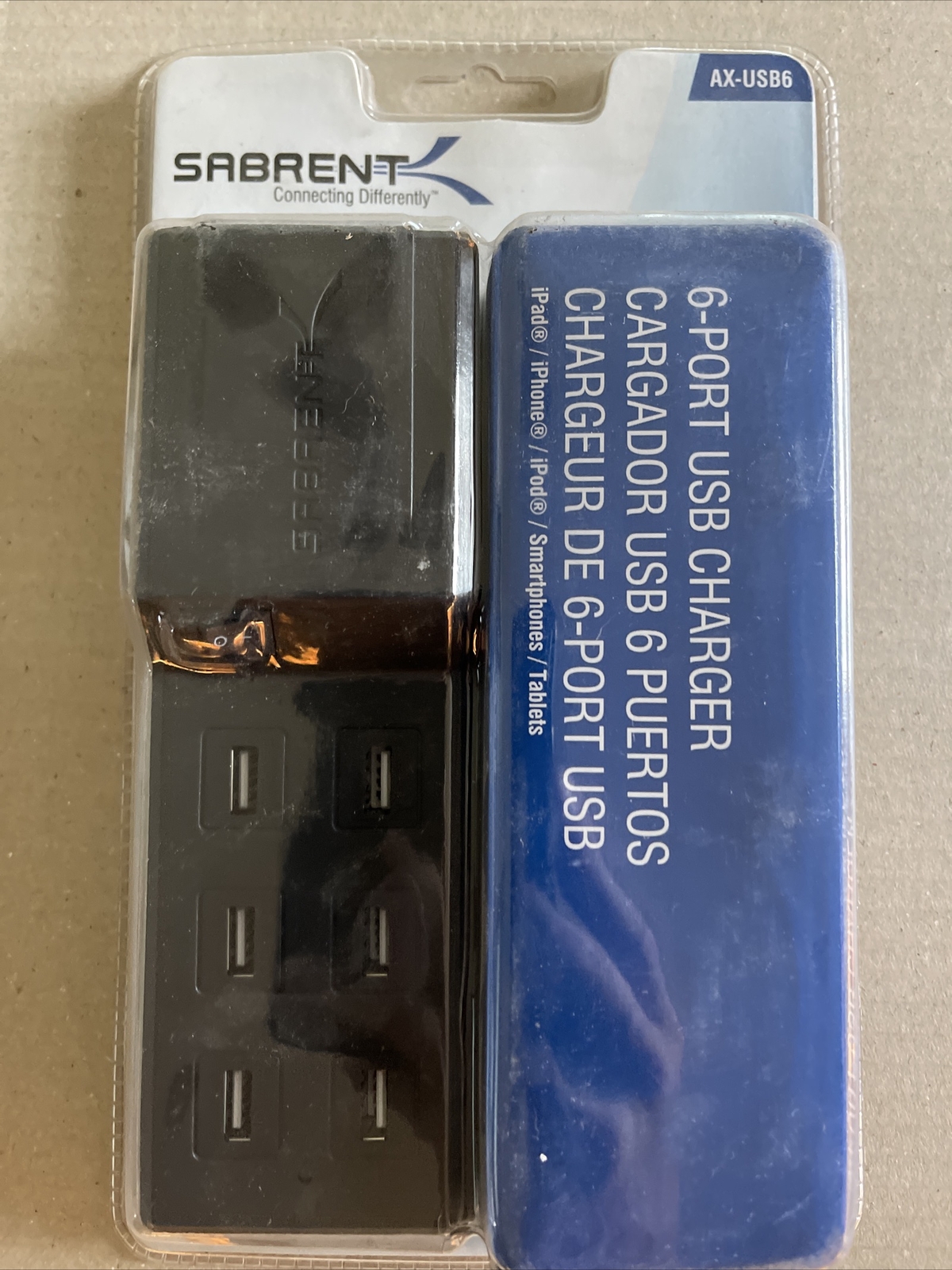 Sabrent 6-Port USB Block Charger for All iPhones (AX-USB6)
