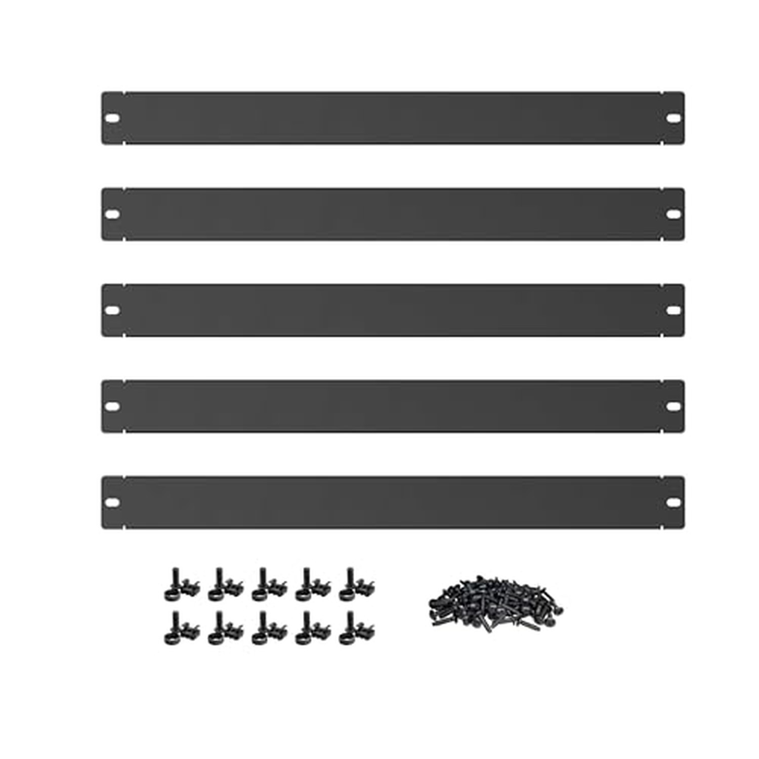 ynVISION.DESIGN 1U Rack Blank Panels for 19" Server and AV Racks, 5 Pack
