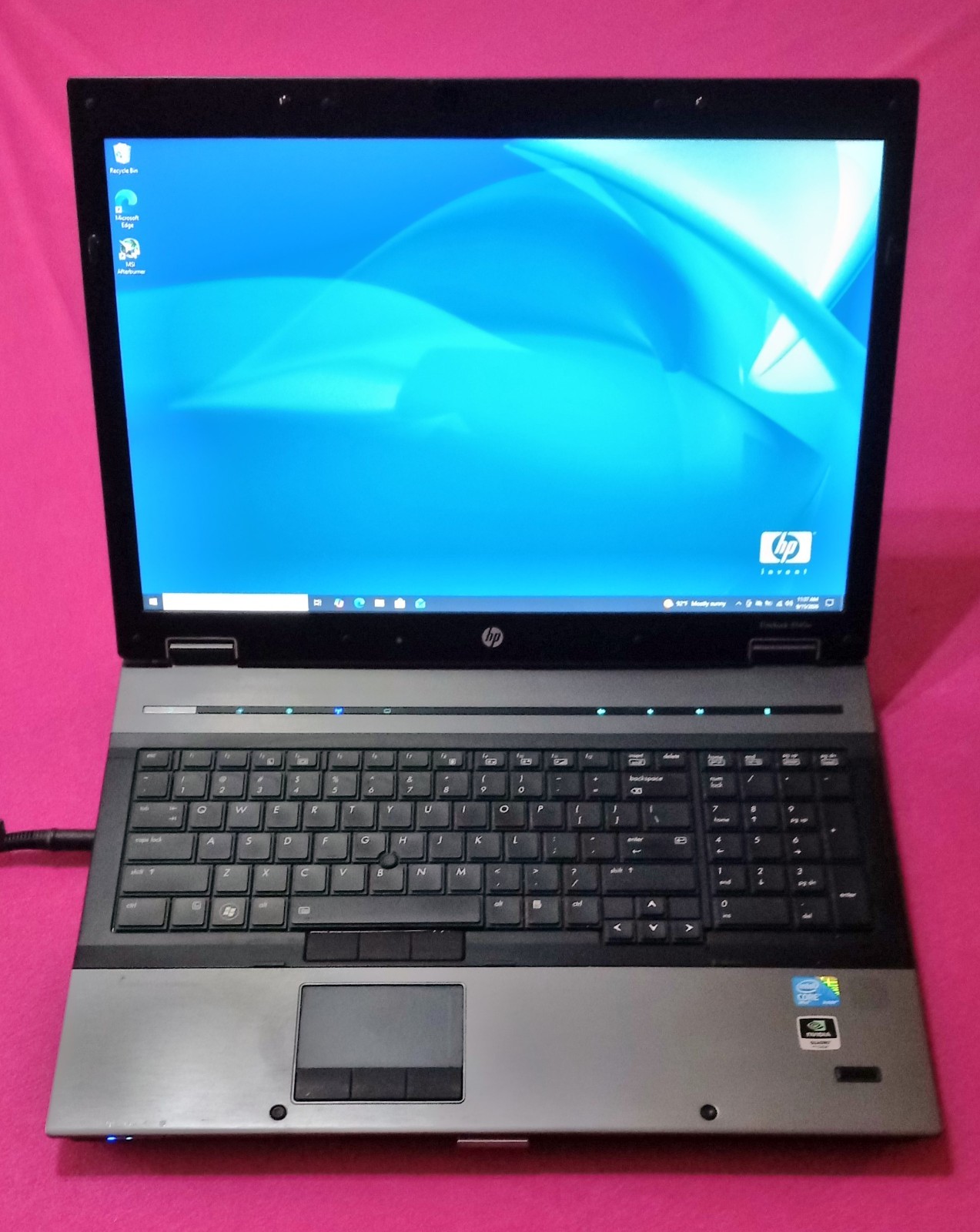 HP 8740w elitebook laptop I7-640m 2.8-3.47Ghz 8GB ram 500GB NVIDIA K4100M W10