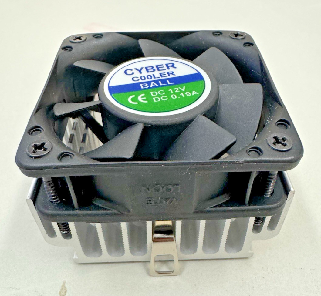 Cyber Cooler Ball bearing CPU Cooler Open Box/Used 