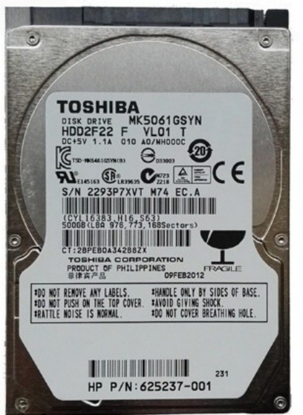 MK5061GSYN FOR Toshiba 500GB 7200RPM SATA 2.5" Internal HDD Hard Disk Drive New