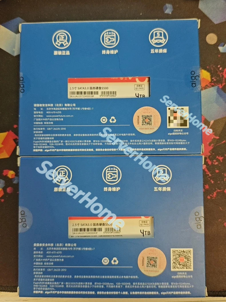 1Pcs Brand New Aigo S500 4TB M.2 NVMe SSD