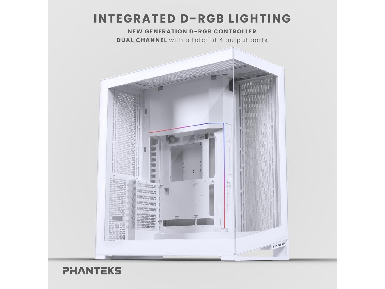 NV9 MKII, Showcase Full-Tower Chassis, Rear-Connect MB Support, Phanteks