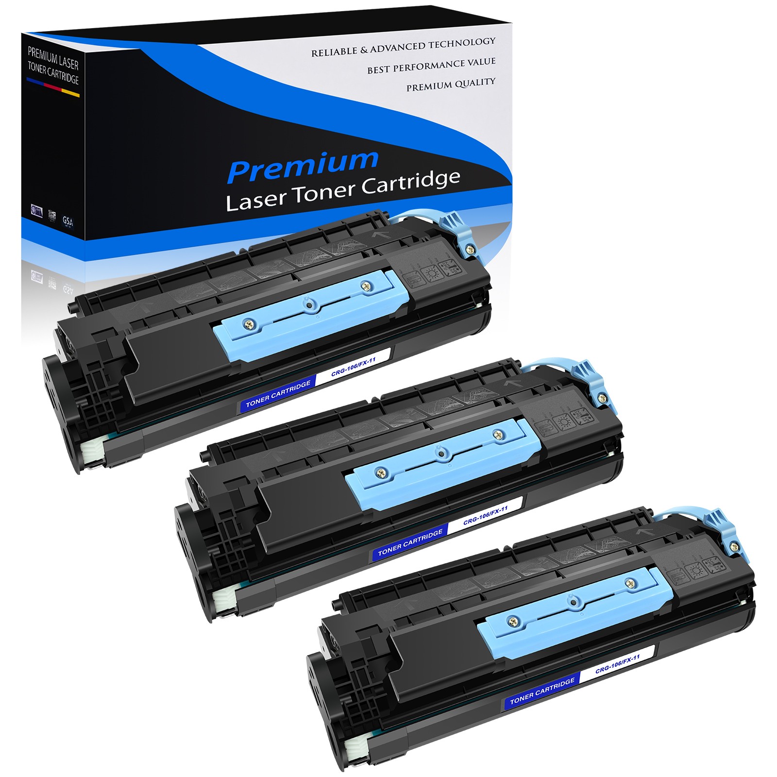 3PK FX11 FX-11 Toner Cartridge Compatible for Canon Laser CLASS 810 830i 830