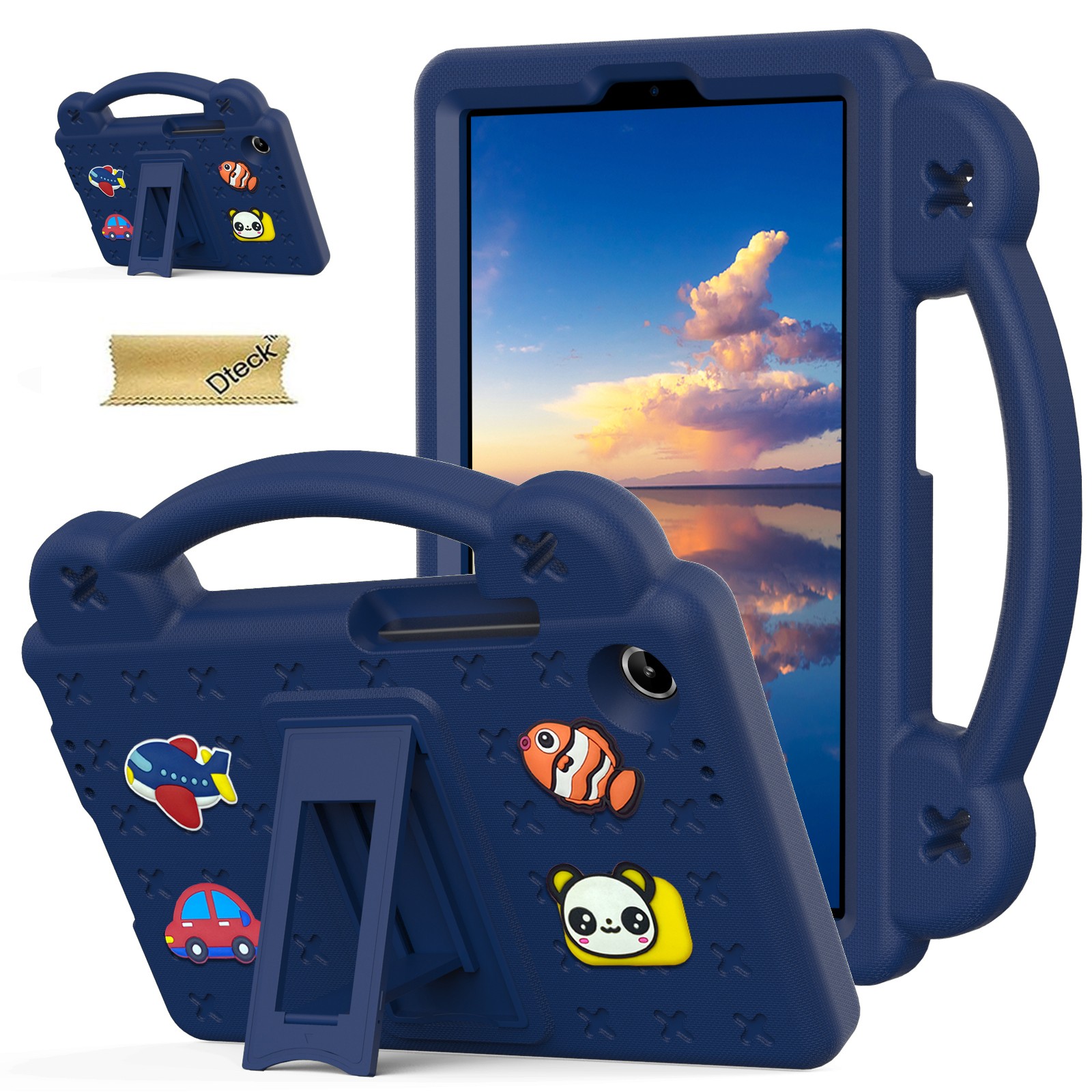 For Lenovo Tab One /K9 8.7 Inch 2025 Case Kids Cartoon EVA Cover with Stand Hand