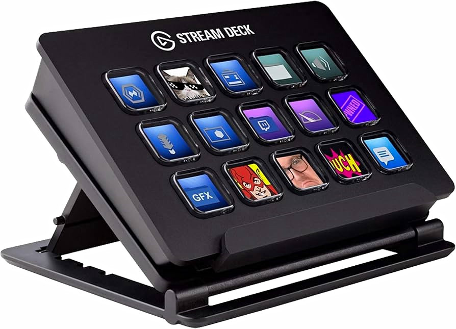 Elgato Stream Deck XL Programmable Illuminated USB Keypad Black QWERTY