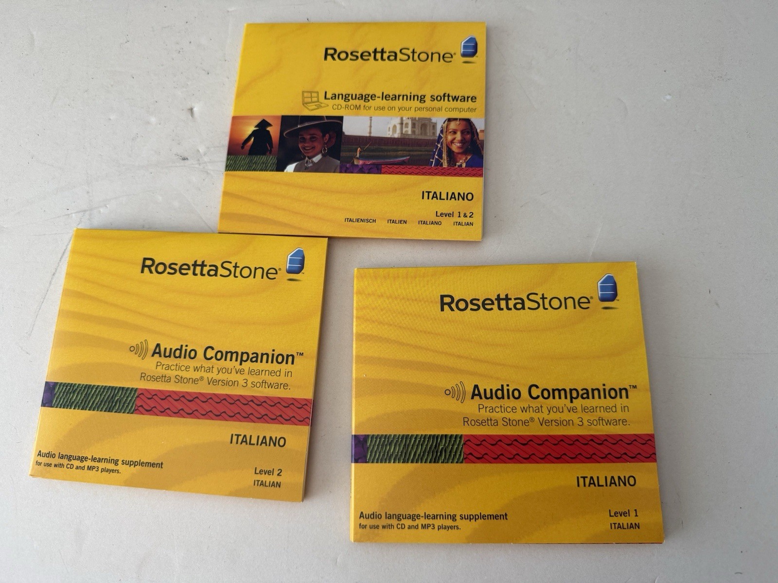 Rosetta Stone Italiano Audio Companion Version 3 Level 1 2 (Total: 11 Discs)