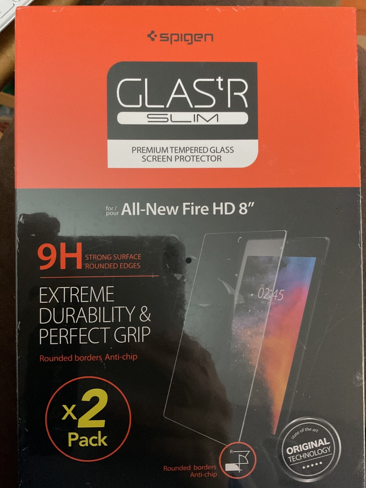 Tempered Glass Screen Protector Fire HD 8 Tablet 8" Screen Spigen (New)