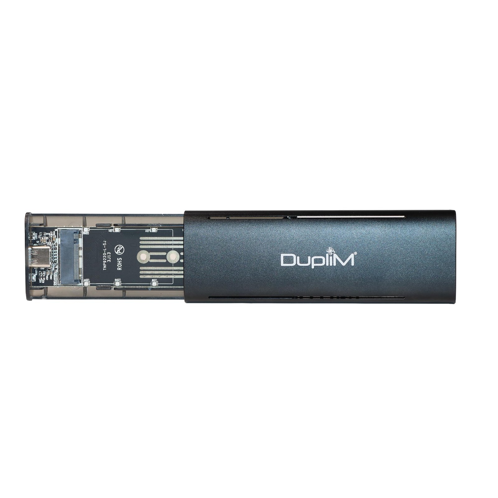 M.2 NVMe SATA SSD Enclosure Case USB 3.2 Gen2 (20Gbps) External NVMe to USB M...