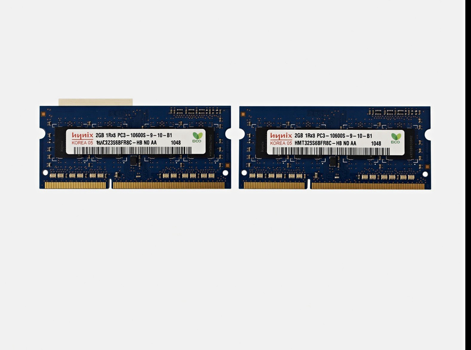 Hynix 4GB (2x2GB) DDR3 SO-DIMM PC3-10600S 204-Pin Non-ECC HMT325S6BFR8C-HB