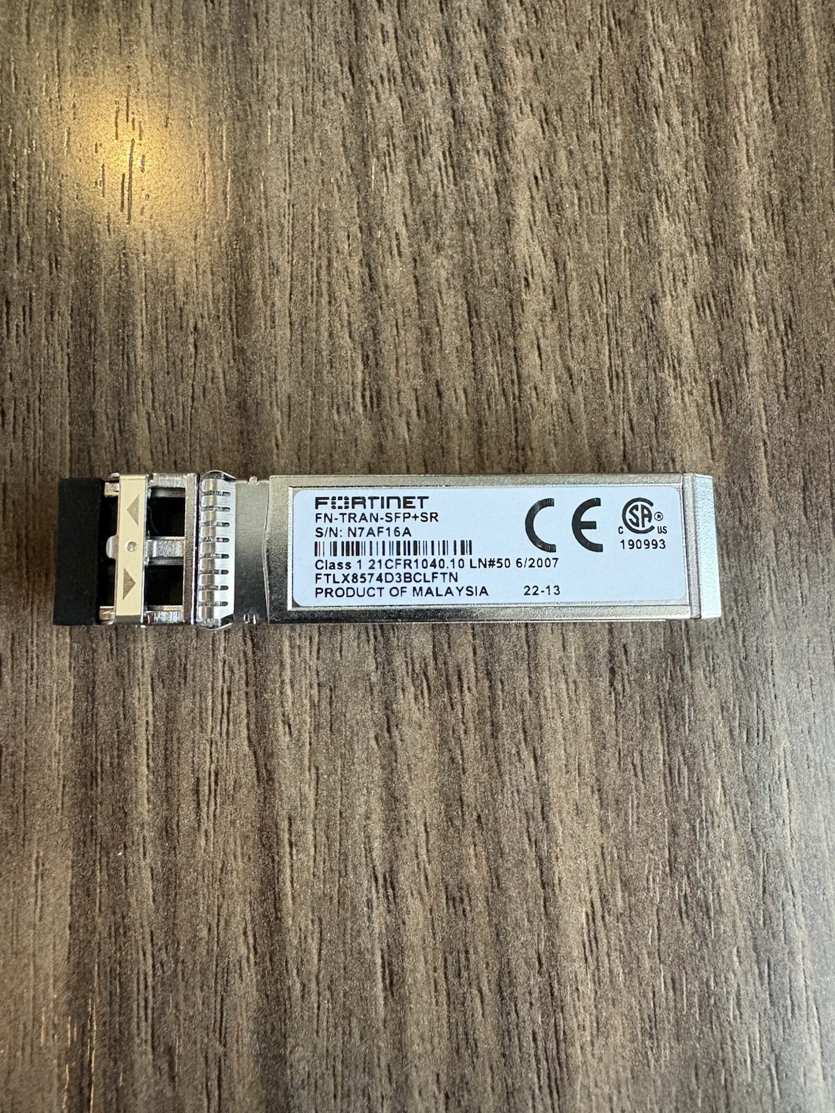 Fortinet FN-TRAN-SFP+SR Transceiver Module