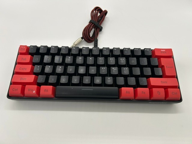 Snpurdiri ST-KM5 61-Key Wireless Gaming Keyboard 2.4GHz LED Red/Black - Tested