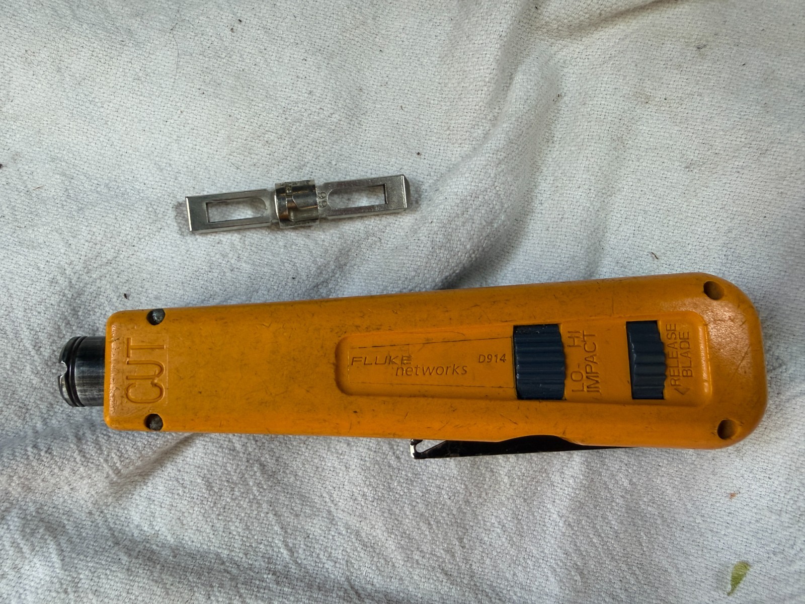 ꙮ Fluke Networks D914S Impact Punch Down Tool /w  Single Blade 99