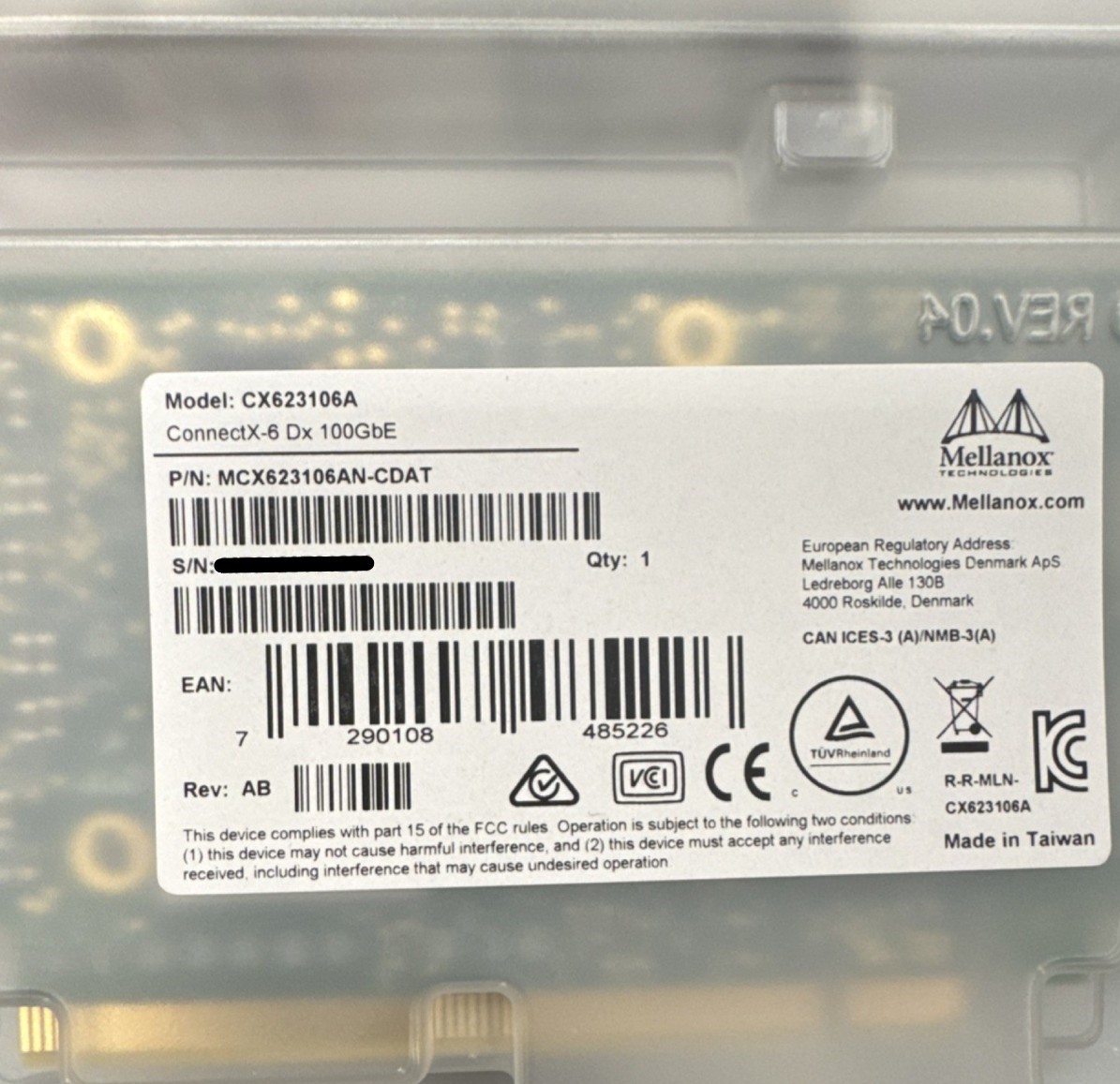 MCX623106ANCDAT  New NVIDIA Mellanox MCX623106AN-CDAT ConnectX-6 Dx 100GbE