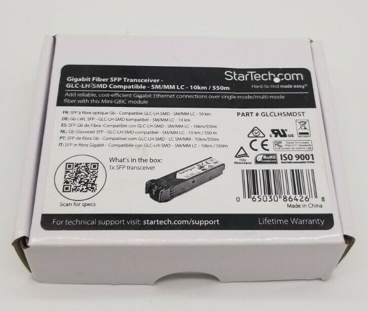 StarTech Cisco GLC-LH-SMD Compatible Gigabit Fiber SFP Transceiver Module