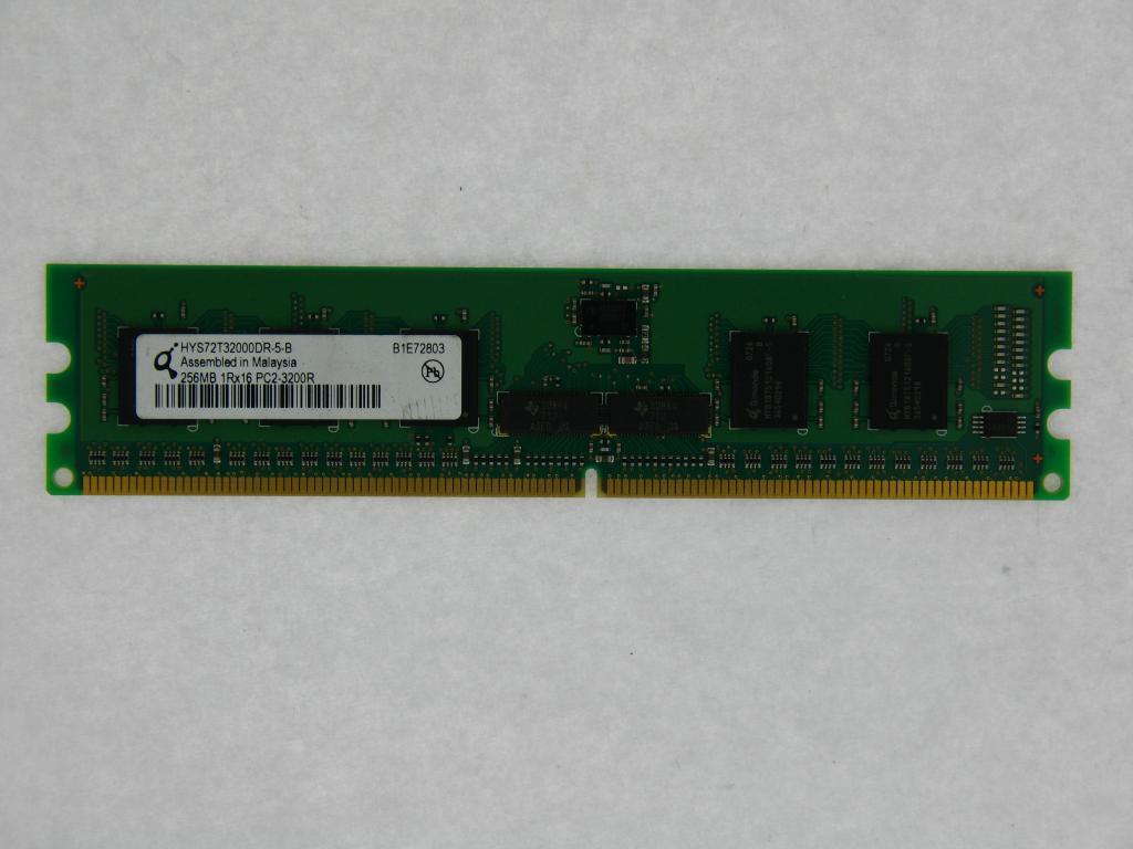HYS72T32000DR-5-B Qimonda 256MB DDR2 400MHZ PC2-3200 240-PIN CL-3 ECC REG DIMM