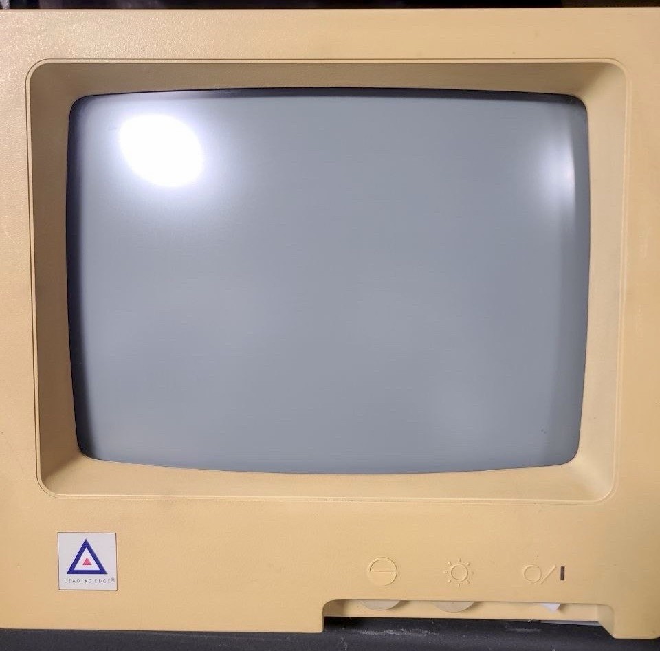 Vintage Leading Edge DR-1240 12” Monochrome CRT Monitor