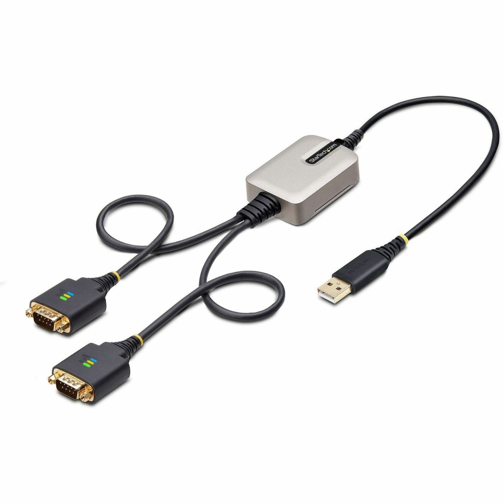 StarTech 2ft 2-Port USB to Serial Adapter Cable, FTDI (2P1FFC-USB-SERIAL)