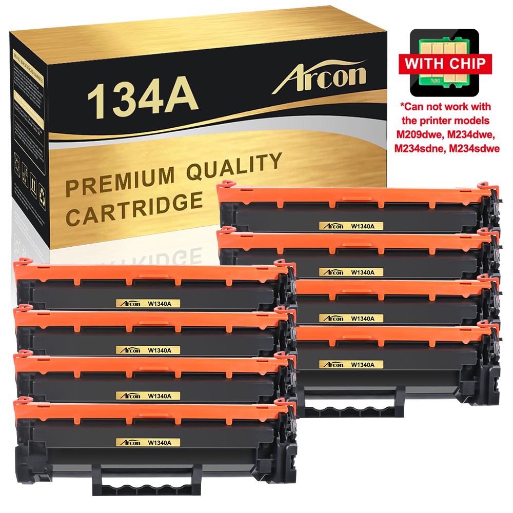 8PK W1340A Toner Cartridge For HP 134A LaserJet M209dwe MFP M234sdw WITH CHIP
