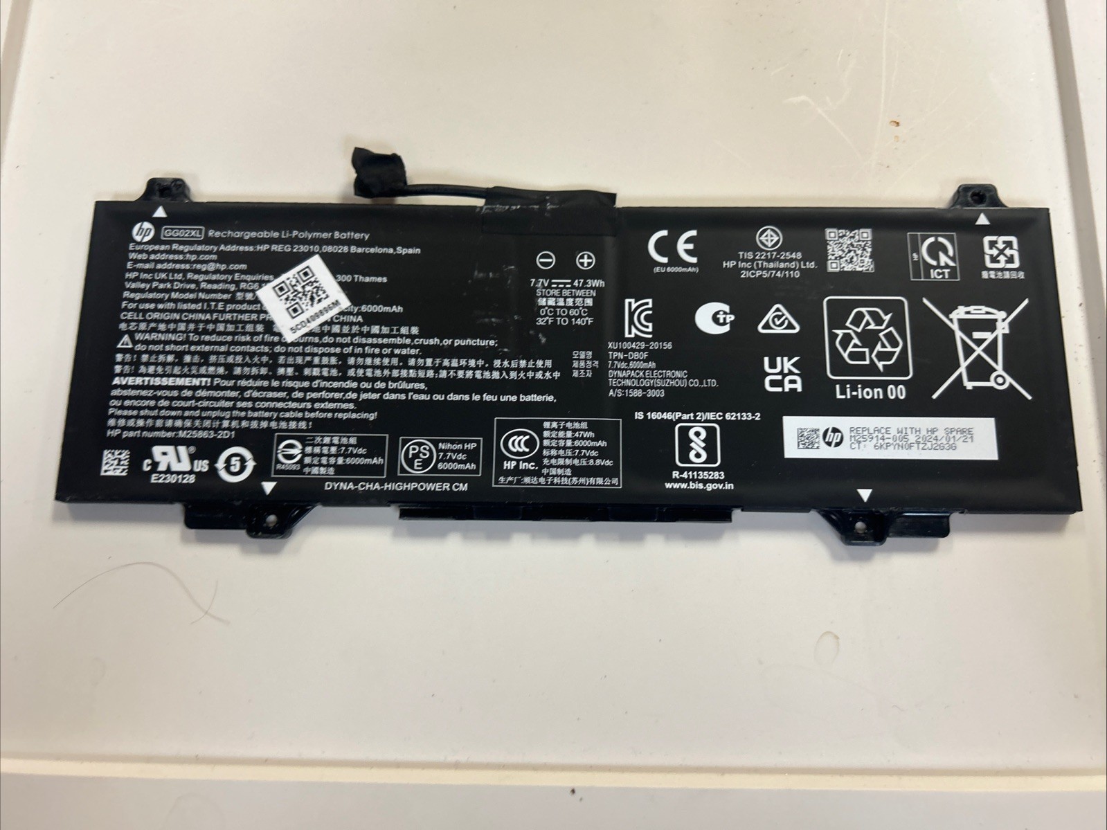 Genuine GG02XL Battery for HP Chromebook x360 11 G4 EE