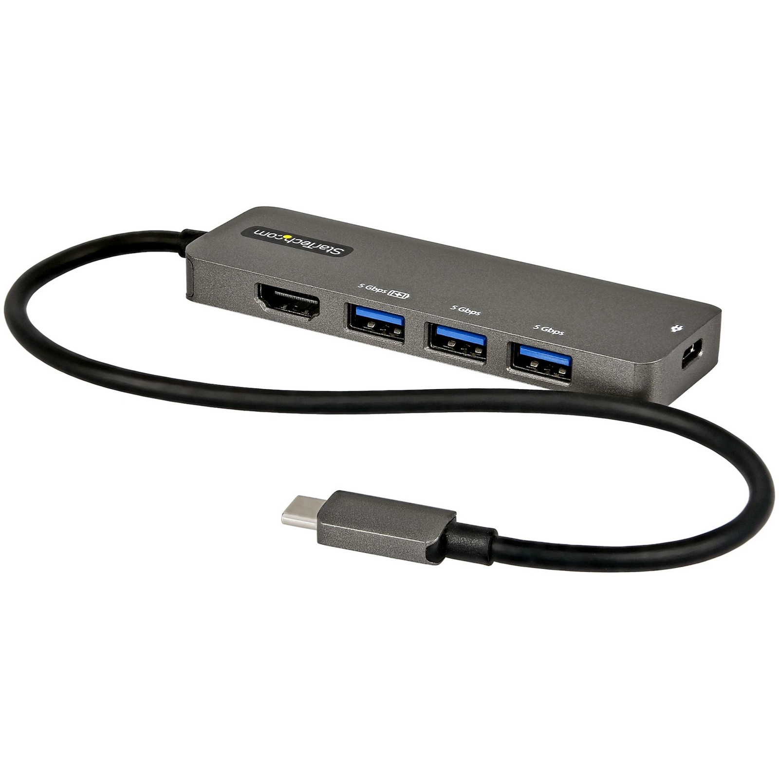StarTech USB-C Multiport Adapter 4K60 HDMI PD 100W 4-Port USB DKT30CHPD3