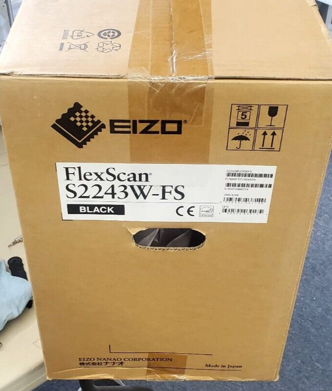 Eizo FlexScan S2243W-FS LCD Monitor : 22in, 1920 x 1200 pixels Medical Monitor