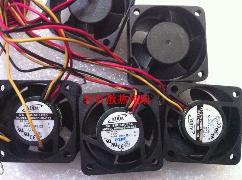 1PCS  ADDA AD0405HB-C5 4020 4CM 5V 0.40A Server 3-wire Cooling Fan