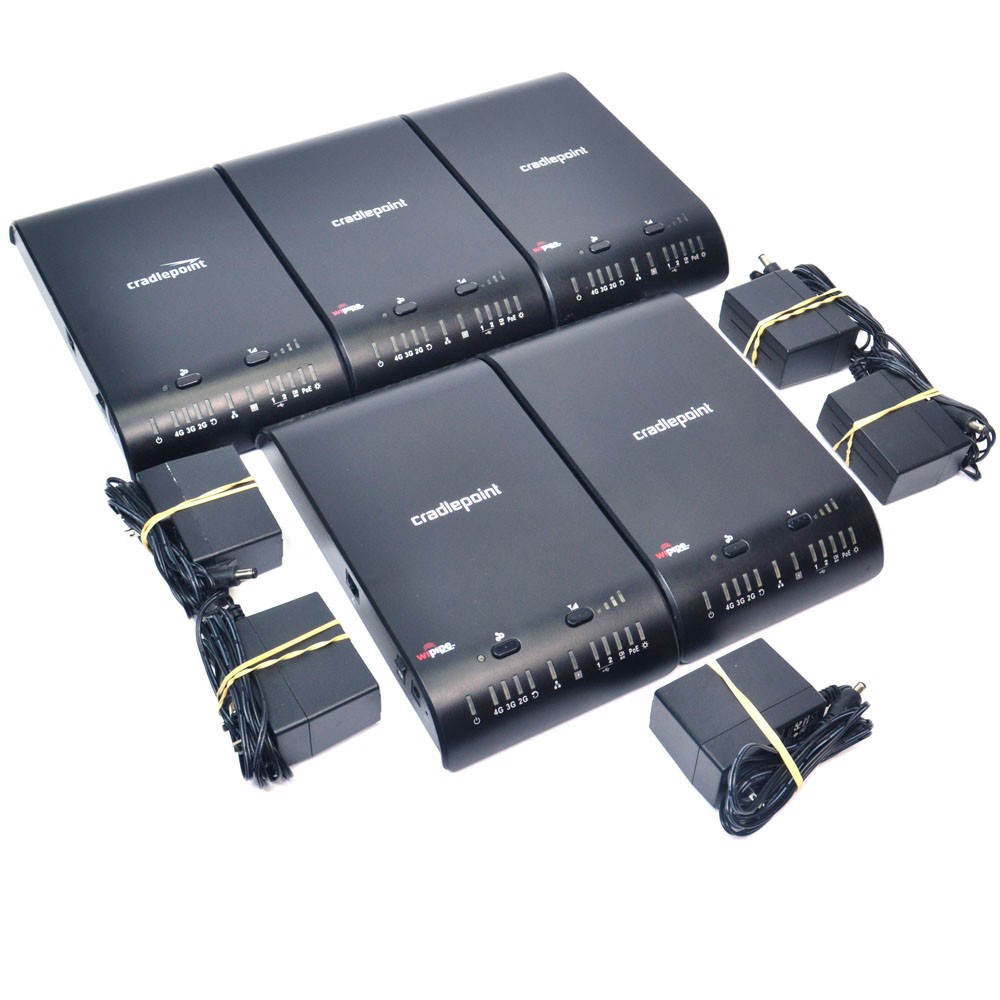 (Lot of 5) Cradlepoint CBA750B Mobile Broadband Adapter Wireless Routers w/ PS