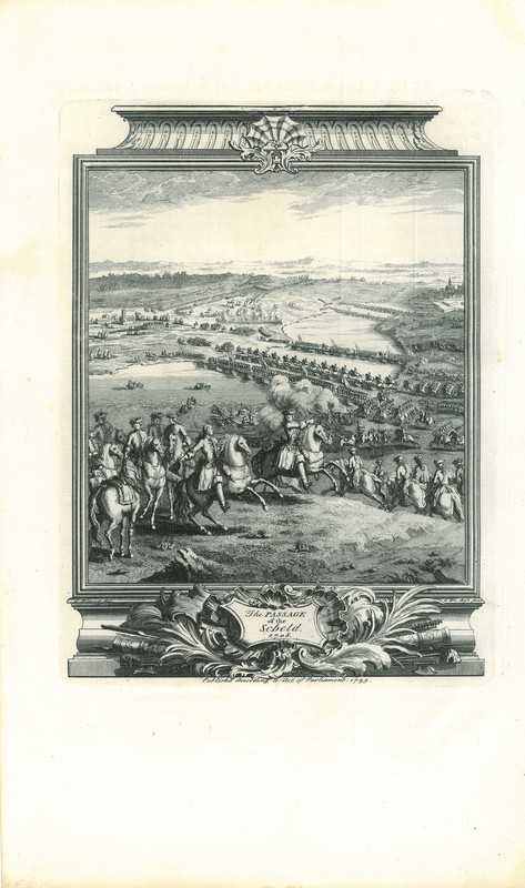 Historical print of Antwerp and East Flanders