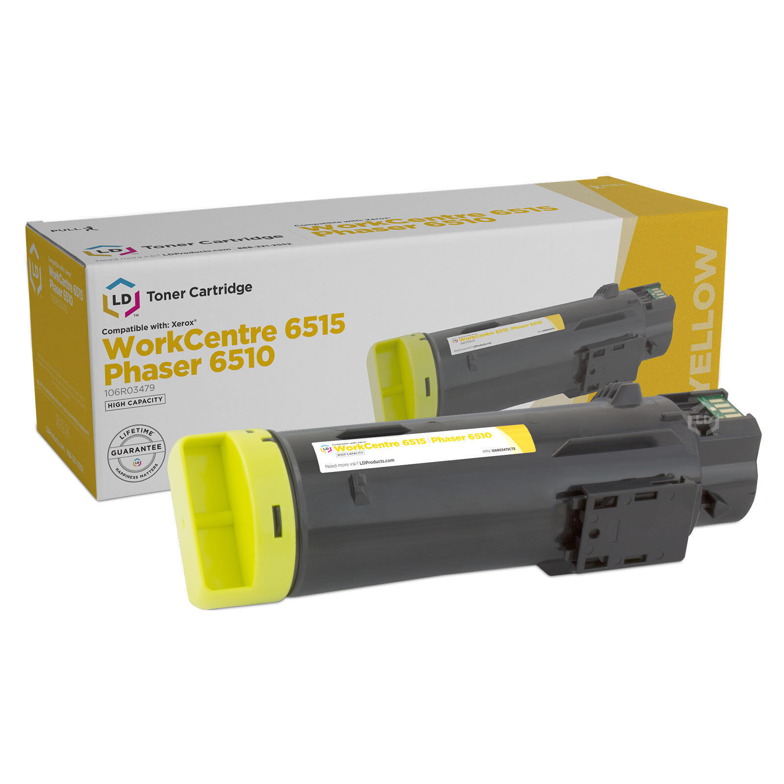 LD Compatible Xerox 106R03479 HY Yellow Toner for Phaser 6515 & WorkCentre 6515