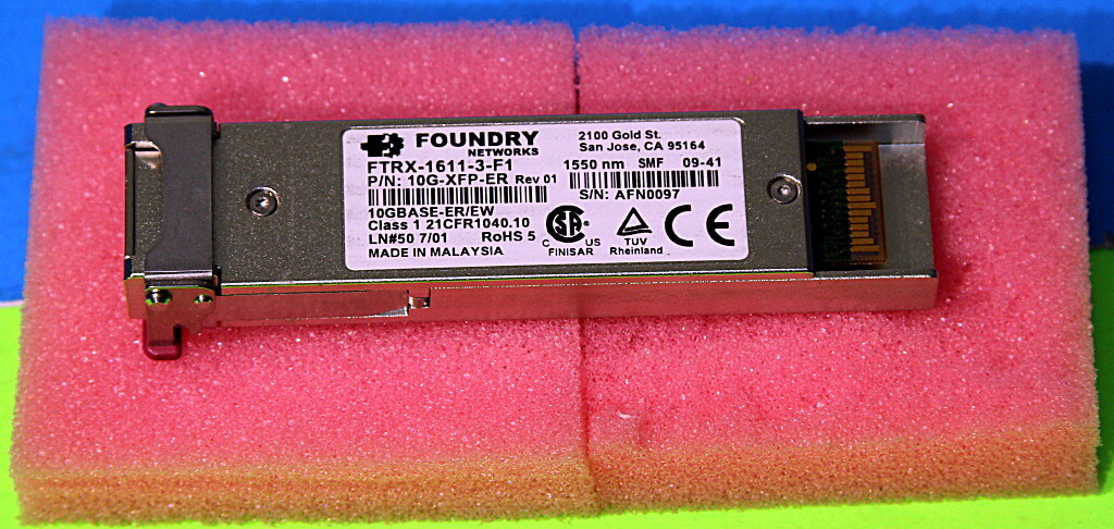 10G-XFP-ER BROCADE FOUNDRY FINISAR FTRX-1611-3-F1 10GBASE-ER 1550nm 40KM Transce