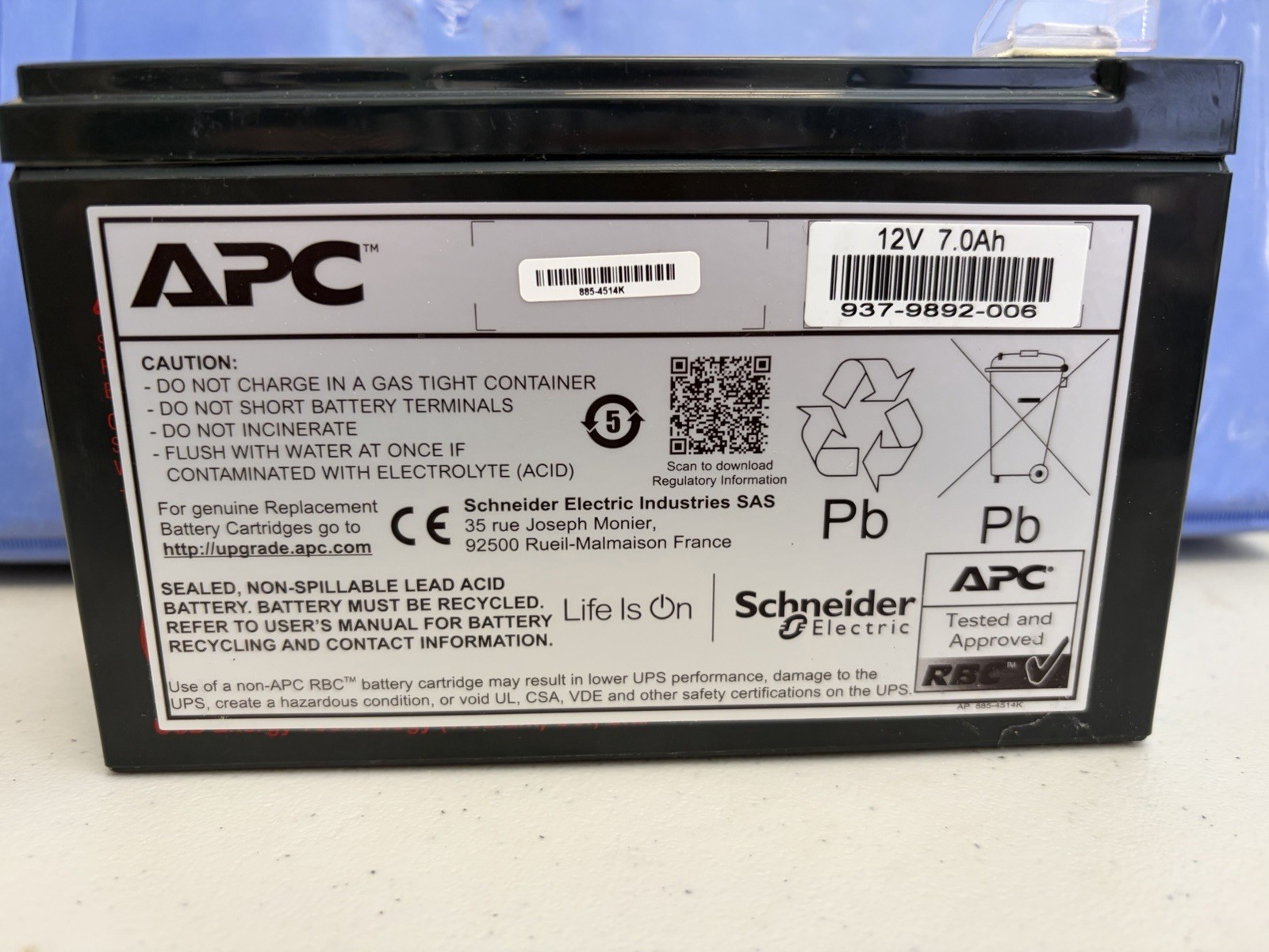 APC UPS Replacement Battery Cartridge APCRBC110
