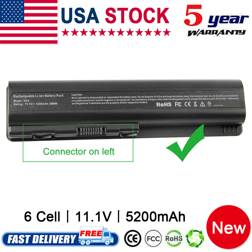 DV4 DV5 DV6 Battery For HP Pavilion CQ60 CQ61 484170-001 497694-001 HSTNN-LB72
