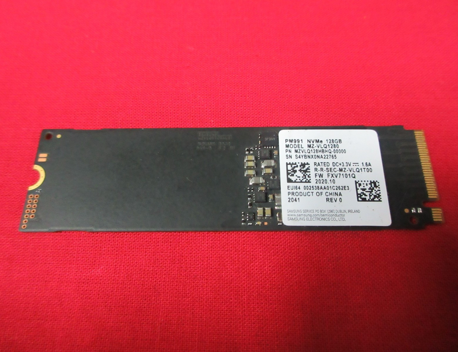 ORIGINAL SAMSUNG PM991 NVMe 128GB SOLID STATE DRIVE MZVLQ128HBHQ-00000