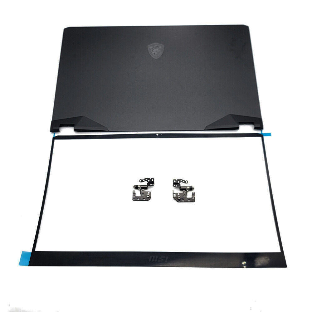 Black Back Cover+Bezel+Hinges For MSI GE76 GP76 10UE 11UE MS-17K1 17K2 17K3 Top