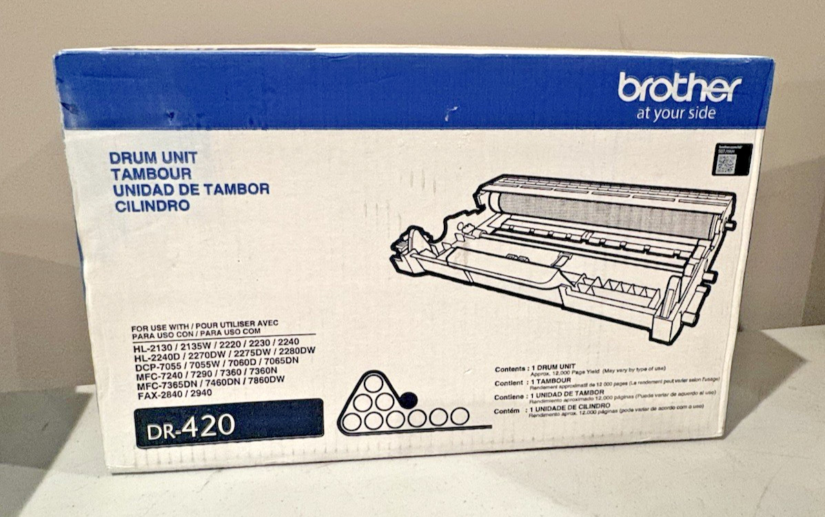 NEW Genuine Brother DR-420 OEM Drum Unit Sealed Box HL-2240 HL-2270DW MFC-7360N