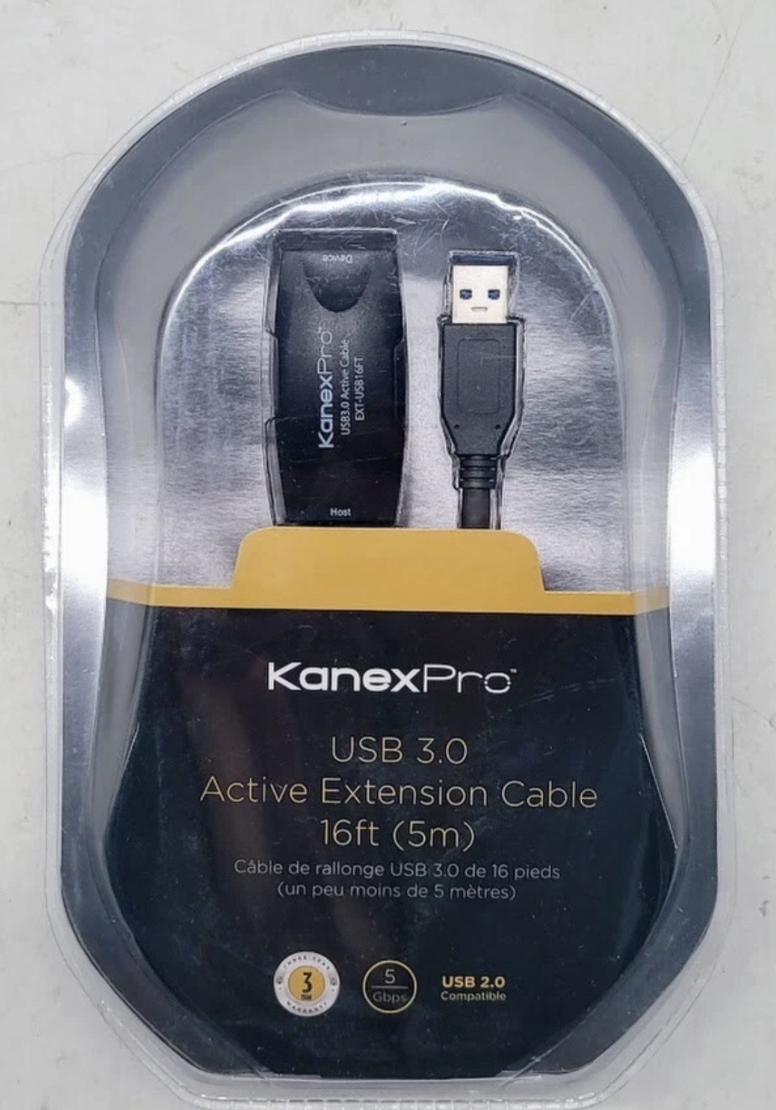 KANEXPRO SUPERSPEED USB 3.0 EXT-USB16FT ACTIVE 16FT EXTENSION CABLE - NEW SEALED