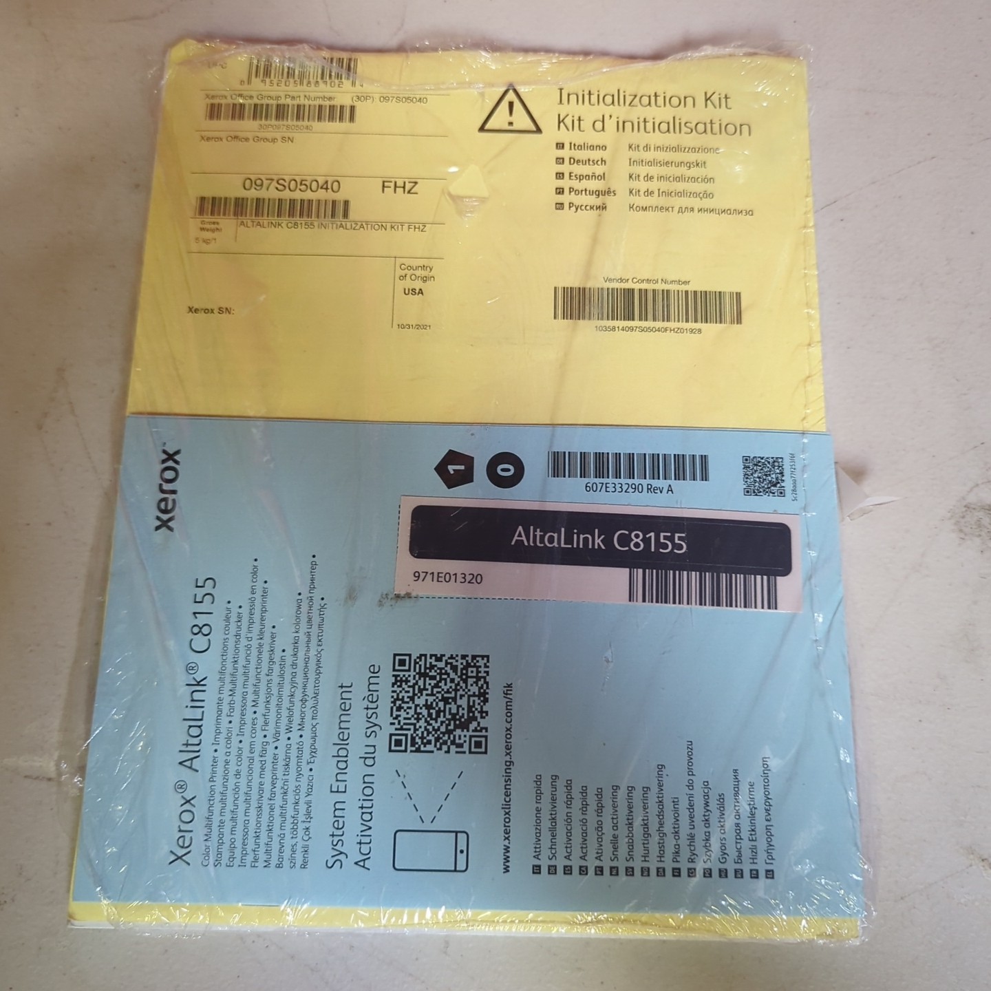 Xerox 097S05040 Initialization Kit for AltaLink C8155