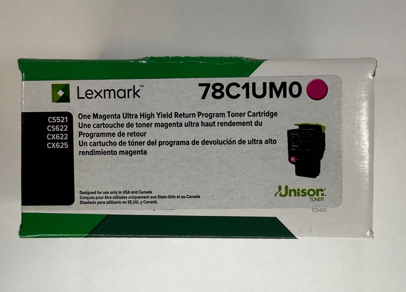 **GENUINE - NEW - SEALED** Lexmark 78C1UM0- ultra high-yield magenta- original -